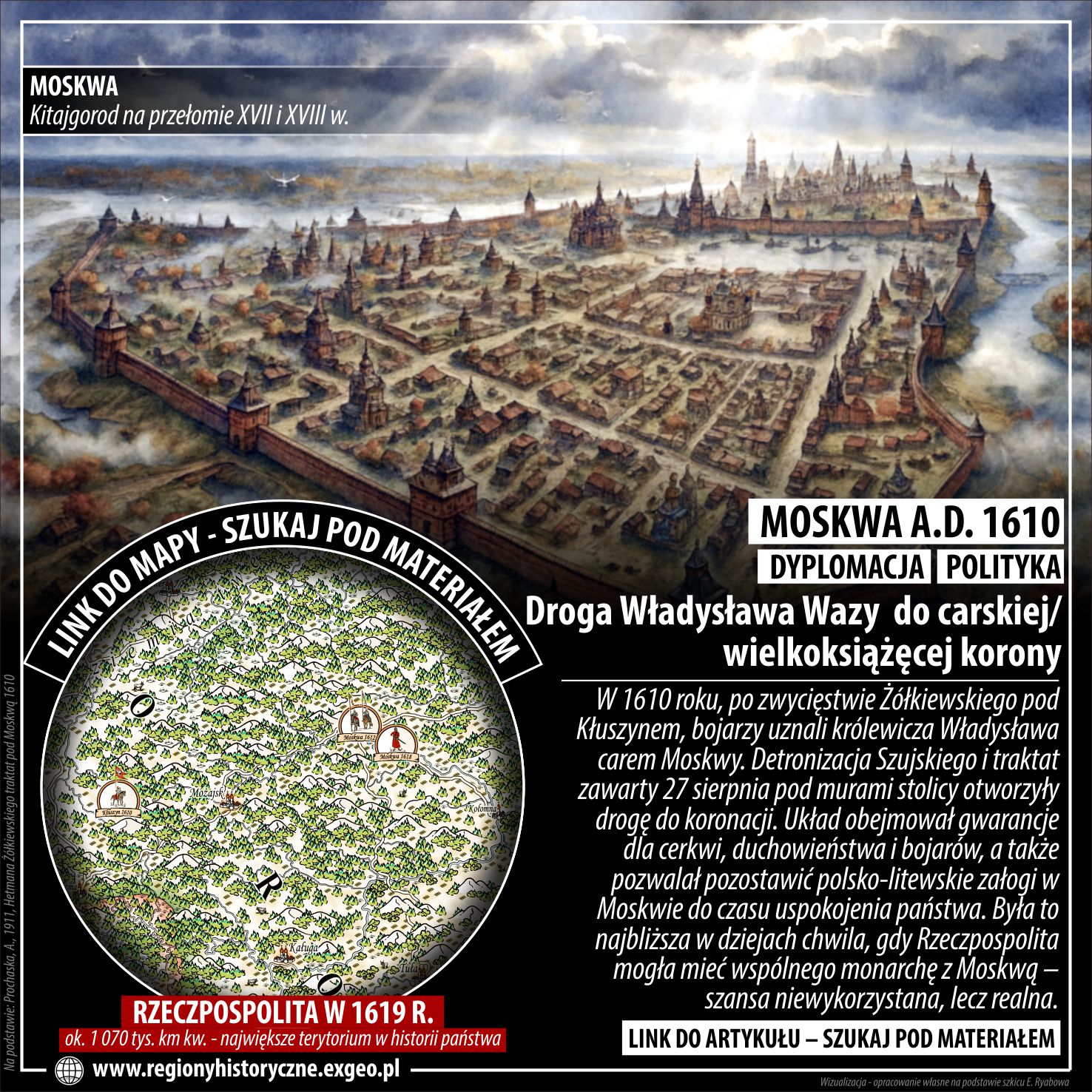 MOSKWA A.D. 1610| Droga Władysława Wazy do wielkoksiążęcej/carskiej korony